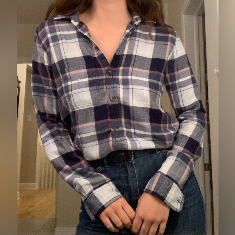 American Eagle Outfitters Ahh-Mazingly Soft Boyfriend Fit Flannel